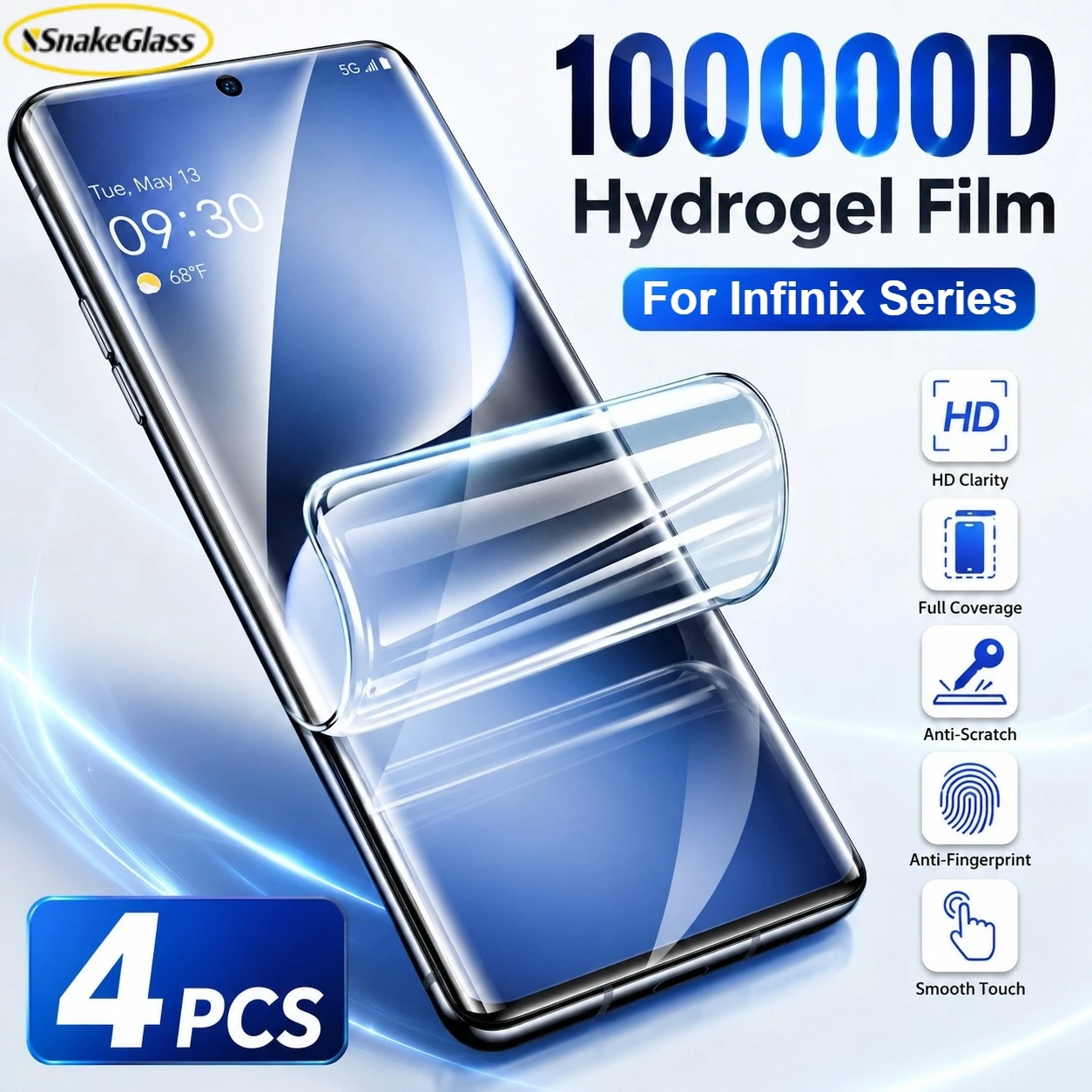 For Infinix Hot 60 50 40 30 Pro Plus HD Hydrogel Screen Protector Anti Scratch Film For Infinix Note 60 50 40 30 Pro GT 20 30Pro
