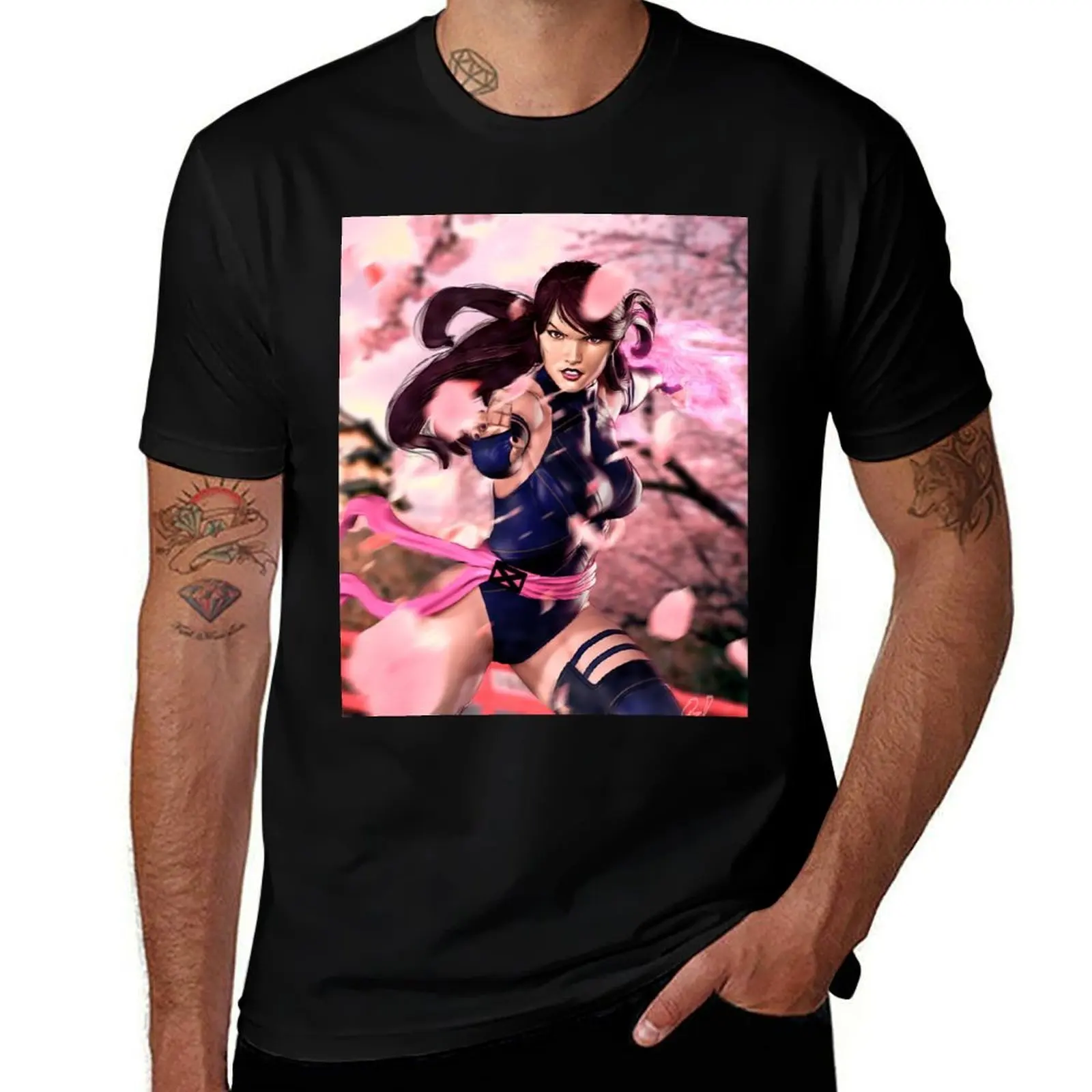 

Ninja Bishoujo Psylocke T-Shirt Plus Size Outdoor Casual Top