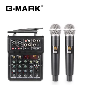 PC 홈 파티 쇼 교회 결혼식용 무선 마이크, 오디오 믹서 내장 마이크, G-MARK Studio 6