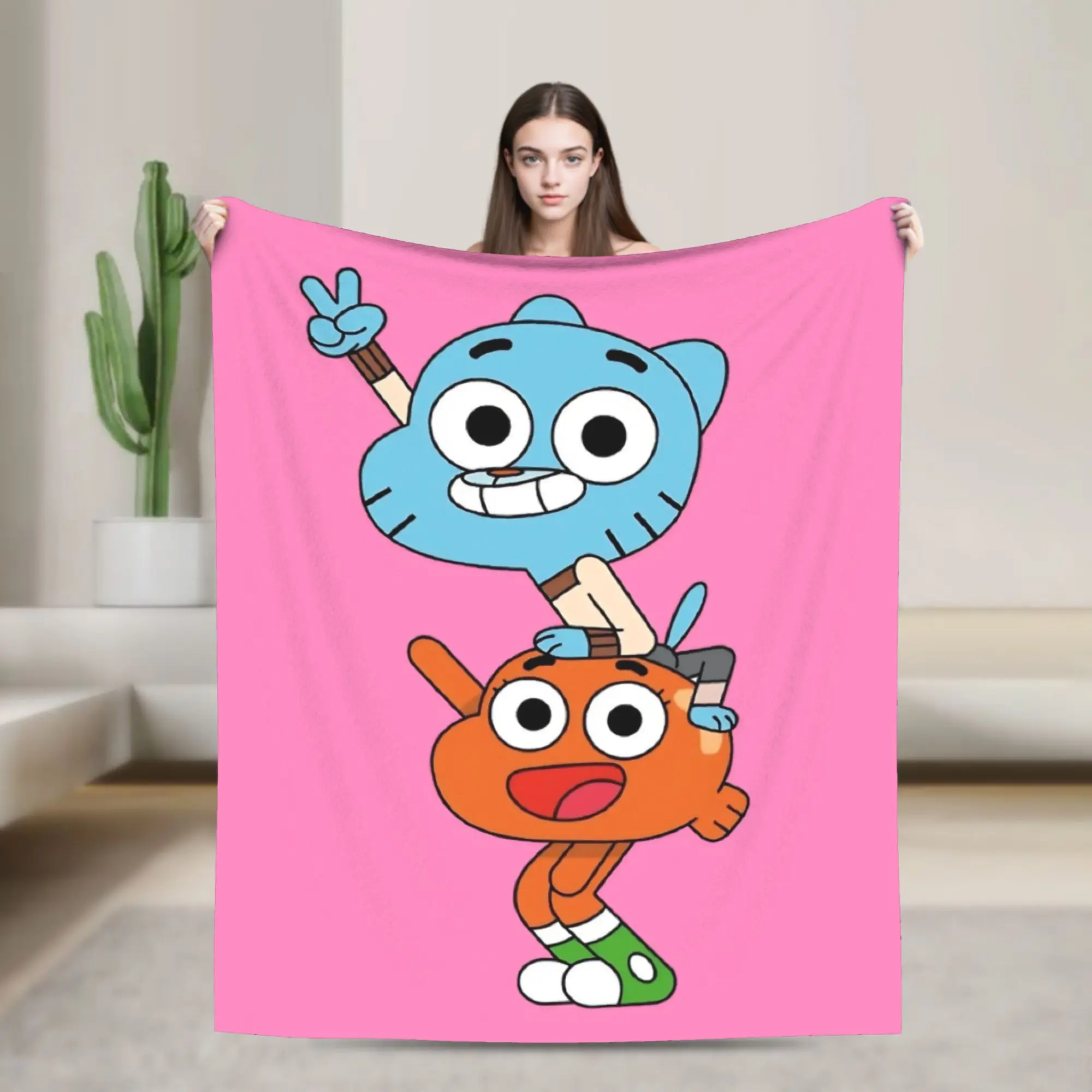 Gumballs Darwins Knitted Blanket Flannel Warm Throw Blanket for Outdoor Travel Bedroom Quilt