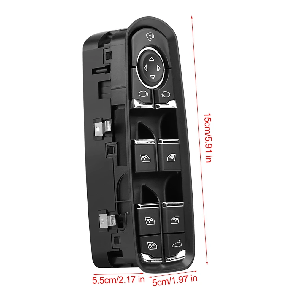 Front Left Side Power Window Master Switch For Porsche Cayman Panamera Macan 7PP959858R DML