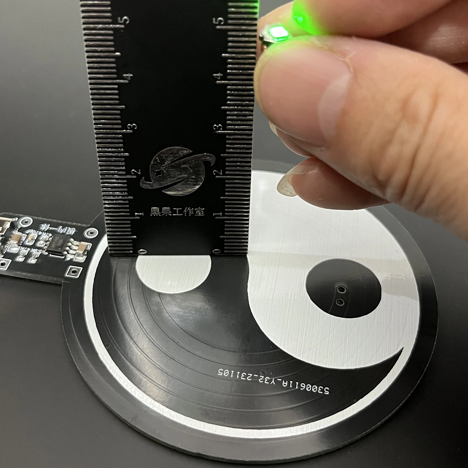 Imagem -04 - Transmissor de Alimentação sem Fio Integração de Indução de Bobina Usb tipo c Lâmpada Led 5v 035 mm Receptor Pcs
