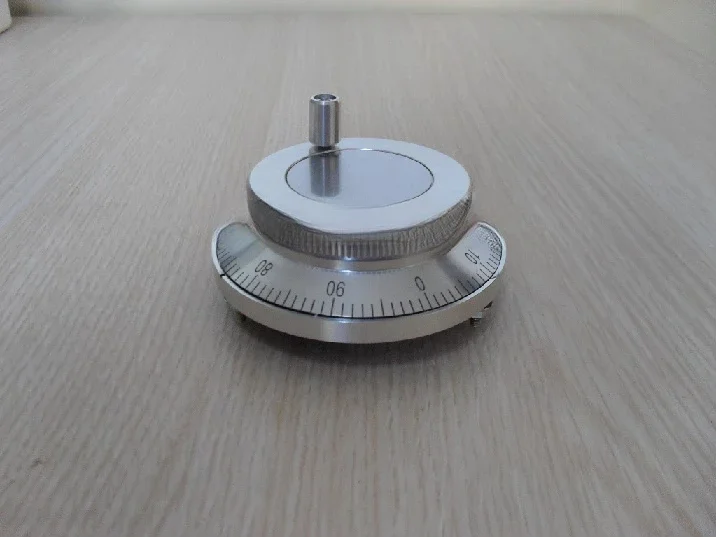 عجلة يدوية للوحة، جهاز تشفير، نبض، عقارب، عجلة يدوية للمخرطة، مولد نبض يدوي، قطر 80