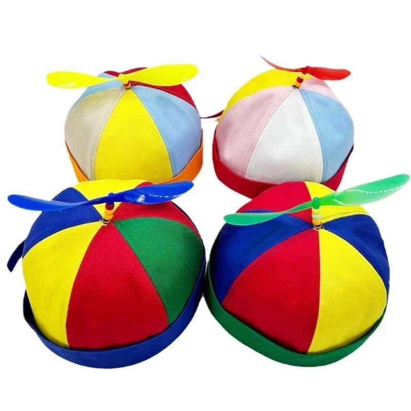 Stylish Helicopter Hat Featuring Colorful Bamboo Patchwork Outstanding from Crowd with Unique Hat for Adults and Teens