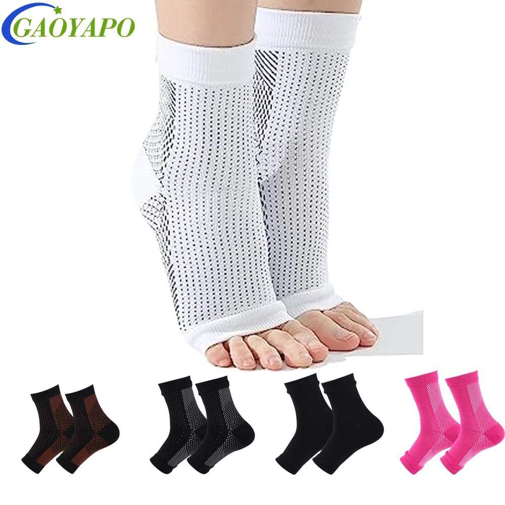 Calcetines de Neuropathy para la hinchazón del tobillo, compresión sin fatiga, soporte de la manga del pie, calcetines Brace para mujeres, fascitis