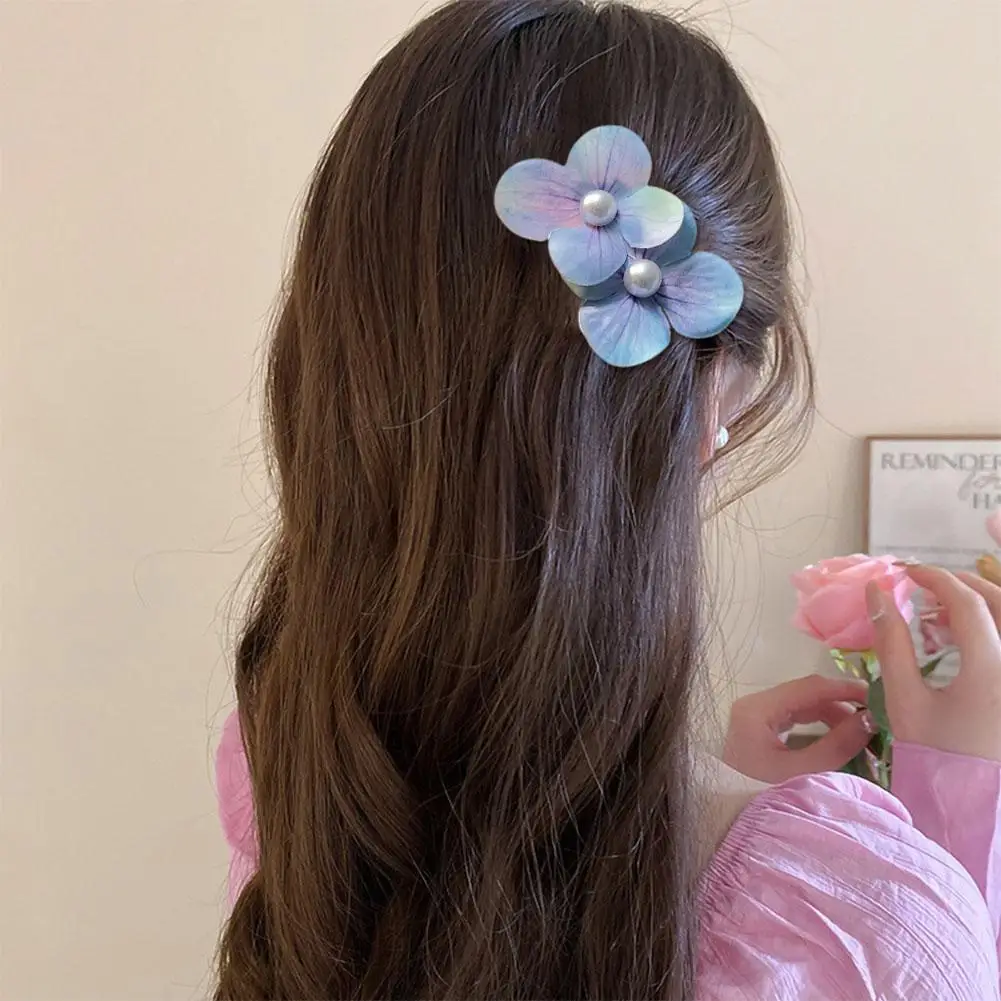 New High-looking Phalaenopsis Flower Hair Clip For Women Girls Simulated Floral French Elegant Fashion Barrettes Pin Access V3B2