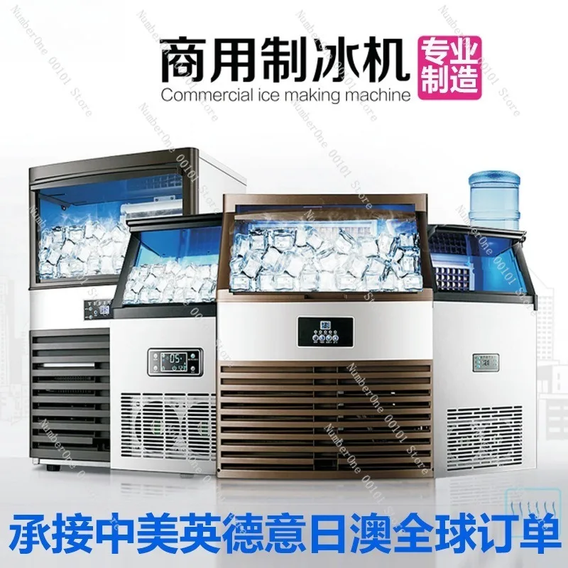 Compact Commercial Ice Maker Machine 110V 220V EU US Plug Countertop Automatic Ice Cube Maker for Cross Border Trade Home Bar