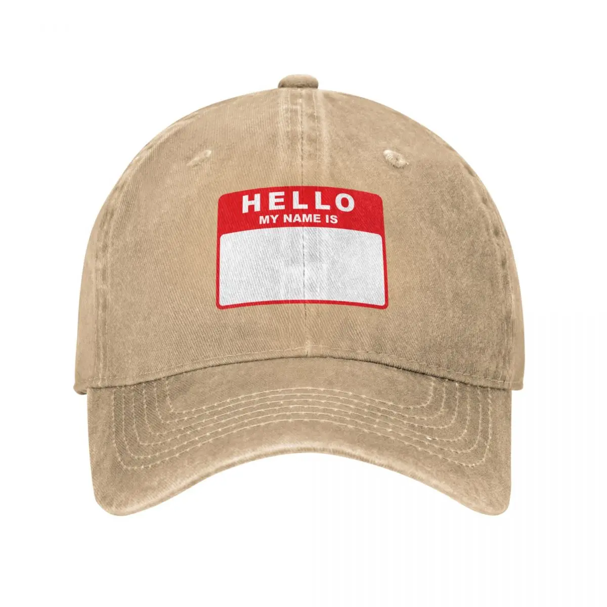 Hello My Name Is (red) Baseball Cap Fashion Beach Hat Man For The Sun fishing hat For Man Women's