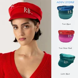 Sparkling Water Diamond Letters Multicolor Newsboy Hat for Women