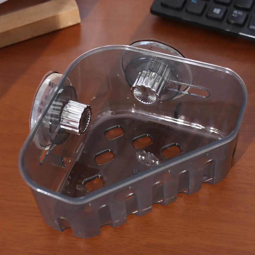 شفط كأس بالوعة المطبخ استنزاف رفوف متعددة الوظائف الحائط حوض رف زاوية مثلث الدورية الإسفنج حامل المرحاض #1