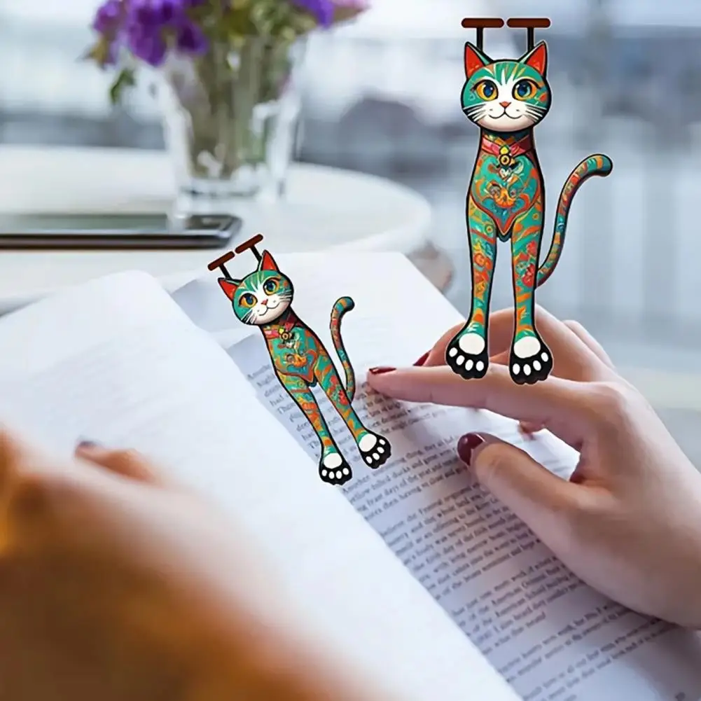 Bookmark Cat Design Cartoon Cat Bookmark Cute Cat Bookmarks Acrylic Page Markers Colorful Reading for Book for Students