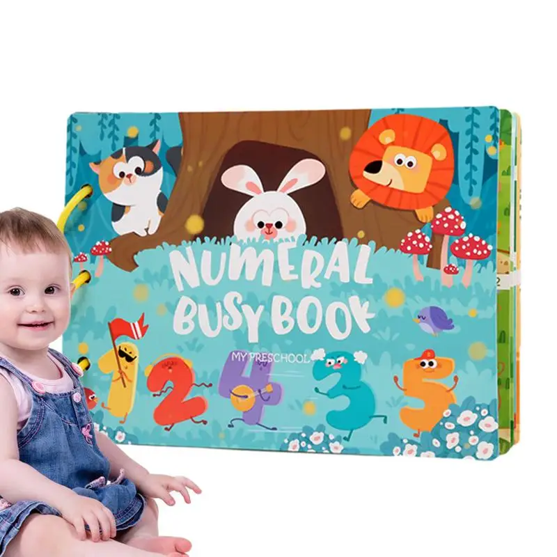 

Educational Toys For Kids Educational Preschool Activities With 10 Themes Early Cognition Number Learning Sensory Puzzle Books