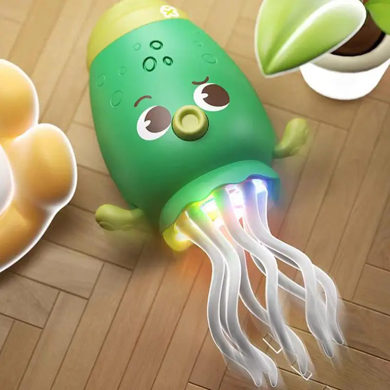 Jouet de danse pour enfants, poulpe dansant, jouet musical, figurine animale lumineuse interactive avec évitement d'obstacles pour jouer au sol, pépinière