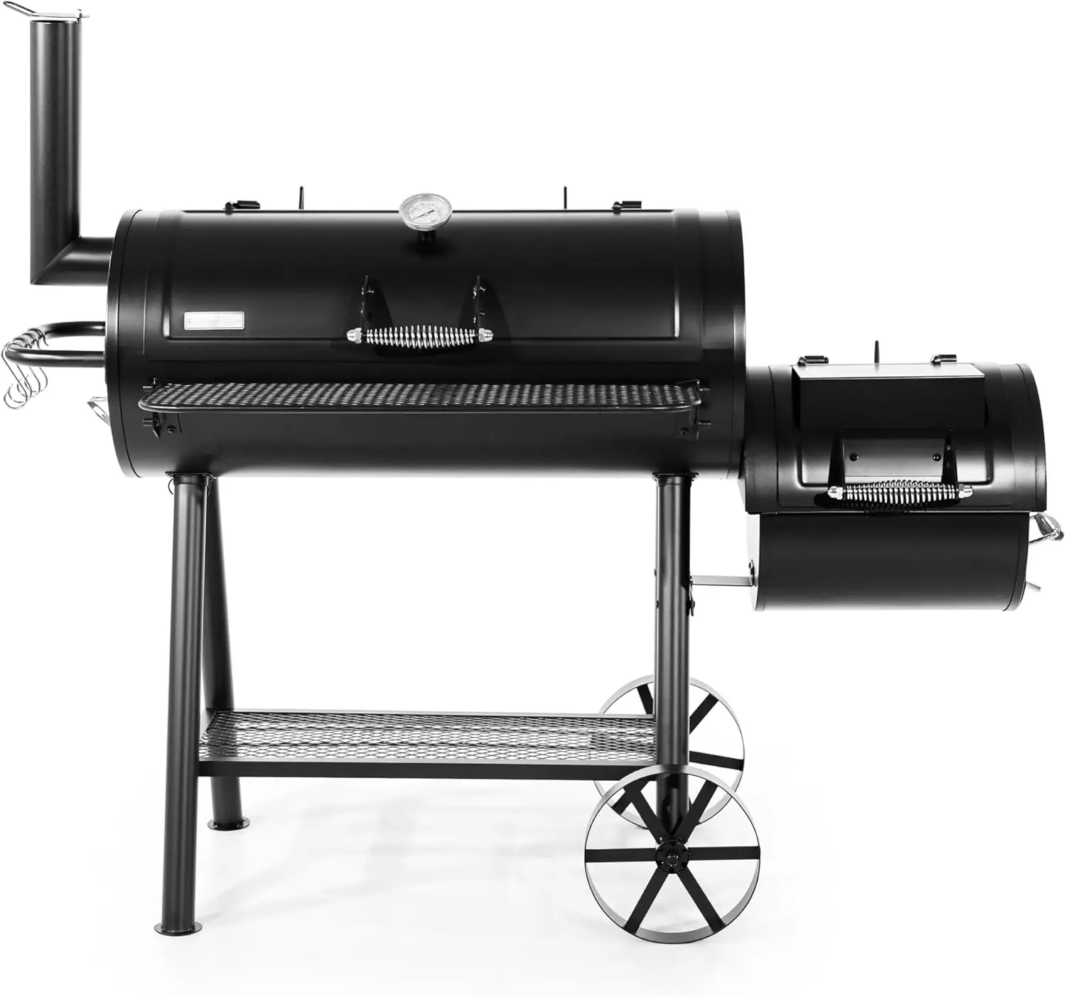 

MFSTUDIO Heavy Duty Smoker, X-Large Charcoal Grill with Offset Smoker, 942 sq.in. Cooking Area, For Outdoor Camping Family & Fri