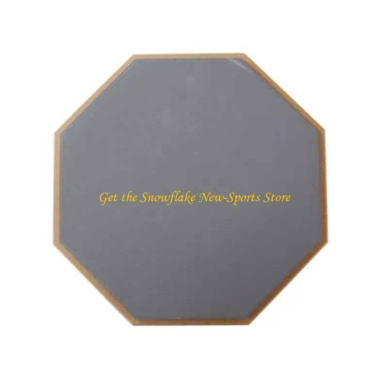 E56D 12'' Drum Practice Pad Silent Practice Drum Pad Gift for Percussion-Learners