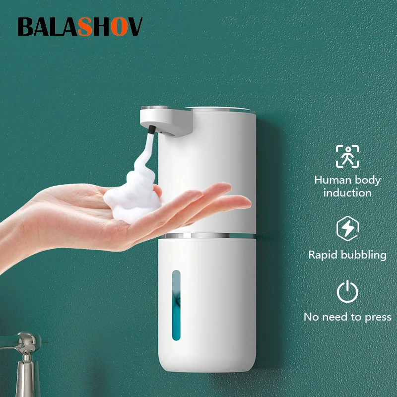 Dispenser busa sabun otomatis, Mesin cuci tangan induktif, pasta sensor cerdas di panel dinding untuk kamar mandi dapur rumah