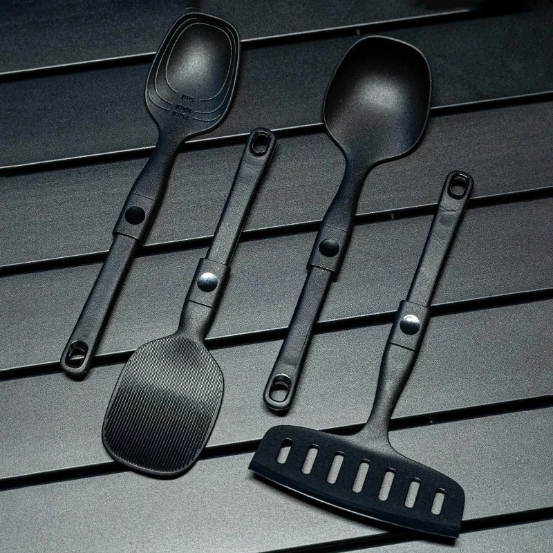 

Folding nylon compact cooker spoon shovel four-piece set free storage bag