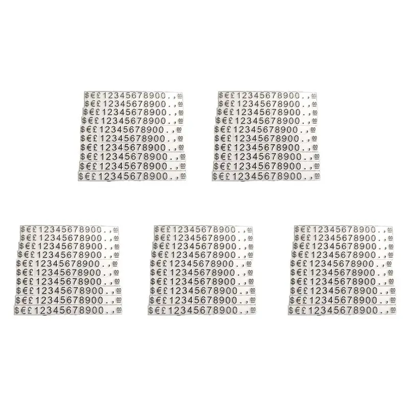 ABGH-Price Tags Price Display-Cubes Adjustable Number Counter Stand Label Sale Price Blocks 850 Pieces For Pricing Show Kit