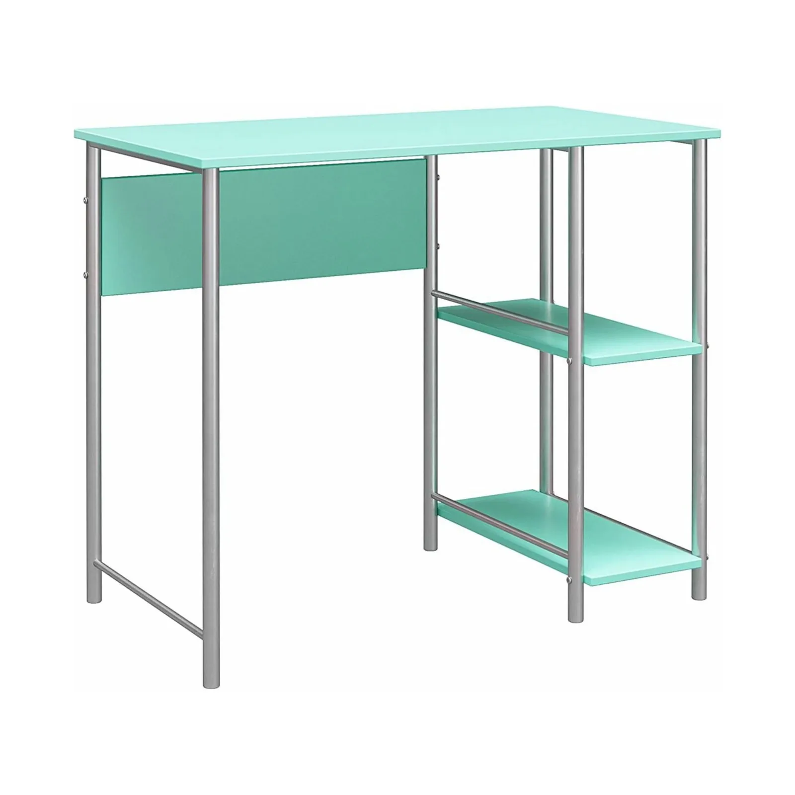 US Metal Student Computer Desk, Spearmint Large work surface accommodates your laptop and important papers