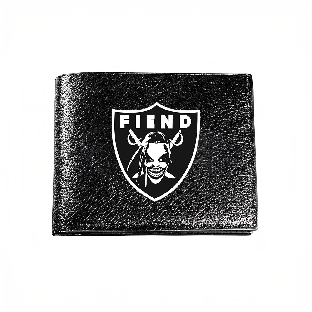Fiend Shield Logo Men's Wallet With Bold Graphic Design For Casual And Business Use Fashionable Print Style Accessory