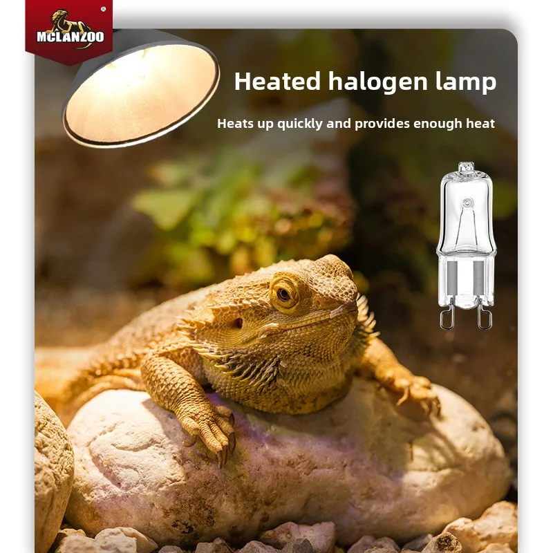 

MCLANZOO Full Spectrum Reptile Sun Lamp | UVA, UVB & Heat in One | For Turtles & Bearded Dragons