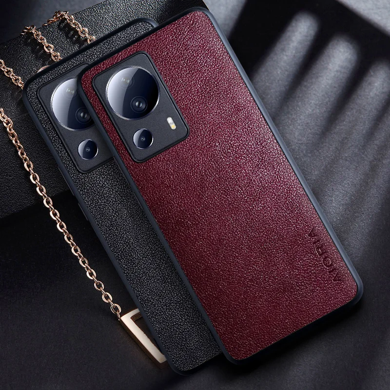 Case for Xiaomi 13 Lite Civi 2 funda Vintage luxury solid color PU leather phone cover funda for Xiaomi mi 13 lite case capa