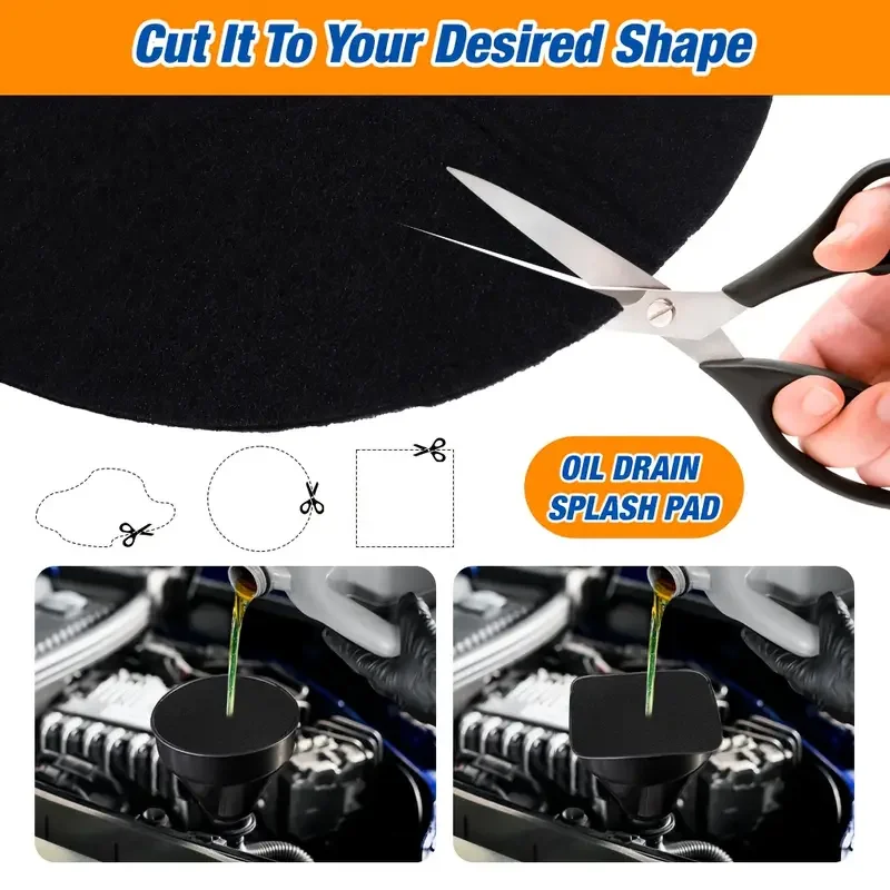 2 قطعة يمنع الرش عند تغيير الزيت وسادة تغيير الزيت سهلة التنظيف وقابلة لإعادة الاستخدام مقاس 14.96 بوصة #2