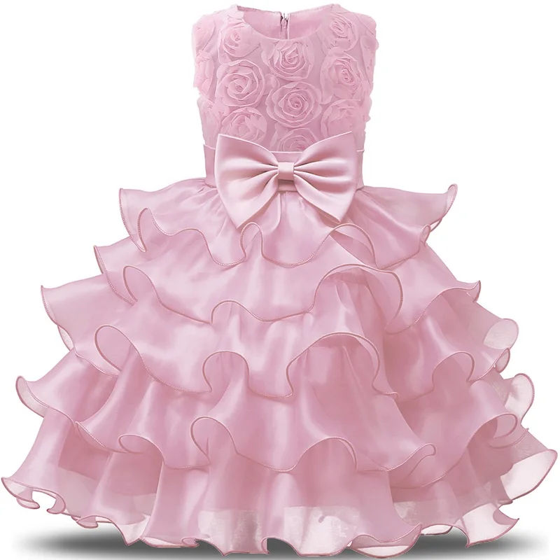 Flower Girl Dress For Wedding Baby Girl 2-8 anni compleanno abiti bambini ragazze prima comunione abiti ragazza bambini Party Wear