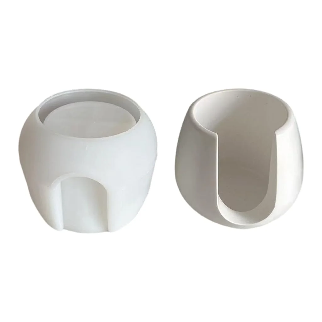 Concrete Essential Oil Candle Holder Silicone Mold DIY Gypsum Cement Aromatherapy Furnace Wax Melting Furnace Diffuser Mould