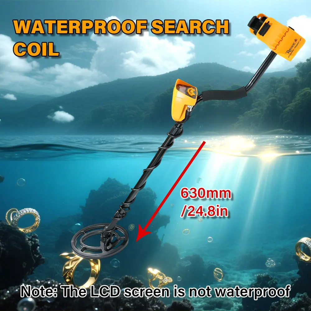 MD6250 Underground Metal Detector 3 Meters Deep Waterproof Search Coil For Gold Coin Jewelry Treasure Hunter Detector