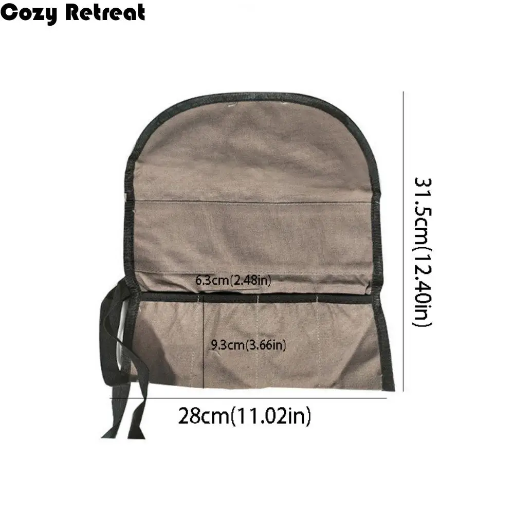 Oxford Cloth Multi Purpose Tool Bag Multiple Pockets Roll Up Design Tool Storage Case Hanging Design Heavy Duty Tool Organisers