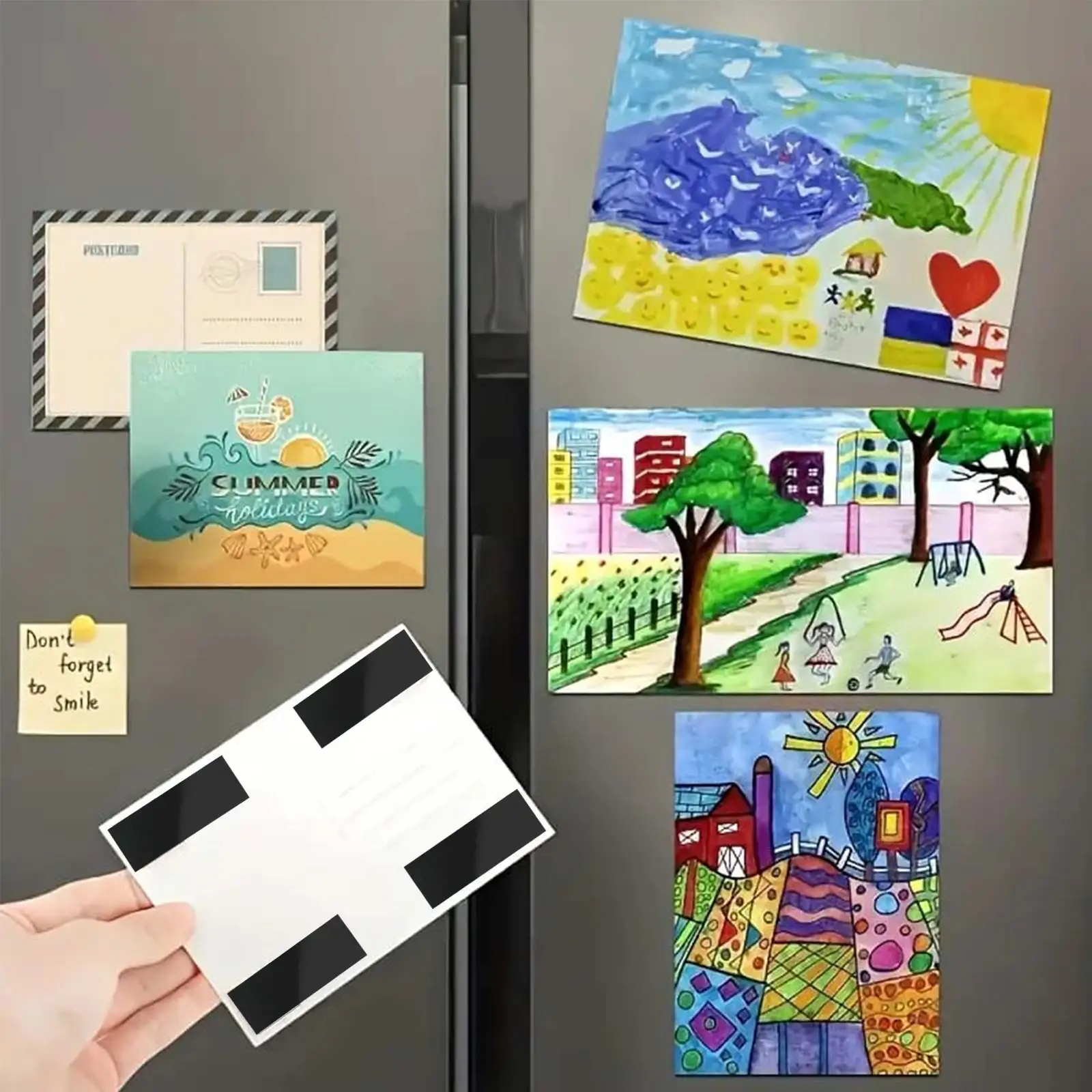 Soft Adhesive Backed Magnetic Sheets 60/90PCS No Cutting Required Can Be Used as Fridge Magnets