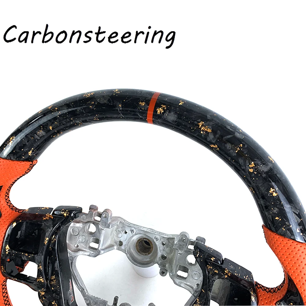 Interior Accessories Custom Real Forged Carbon Fiber Steering Wheel for Lexus IS RC GS NX 500 350 300h 200 F Sport 2013-2025