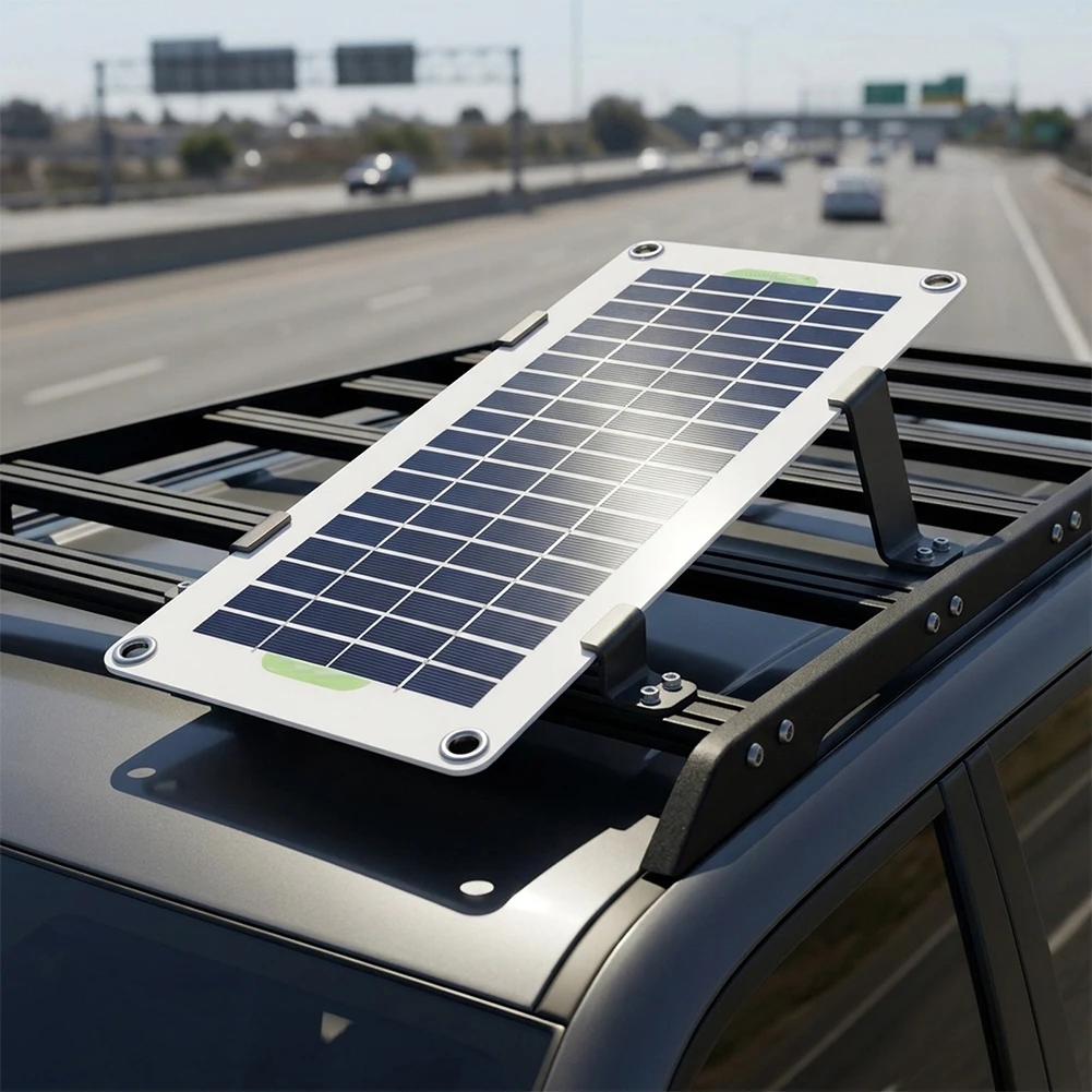 30W 12V Solar Fan Heater with Crystalline Silicon Panel for Use in Vehicles Campgrounds Sheds and Temporary Structures