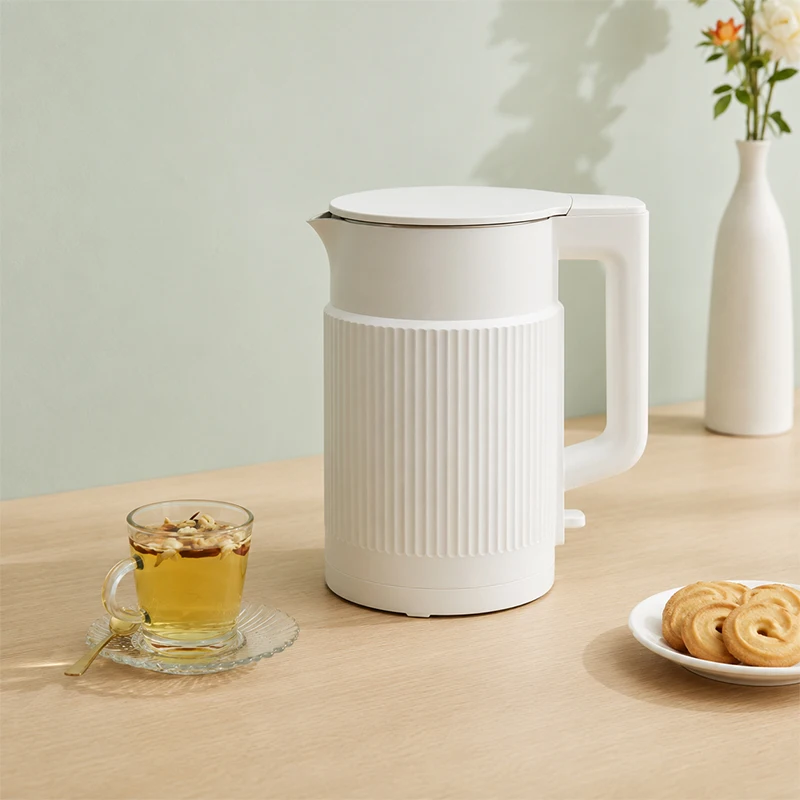 Factory Price White 304 Stainless Steel Electric Kettle for Home Use