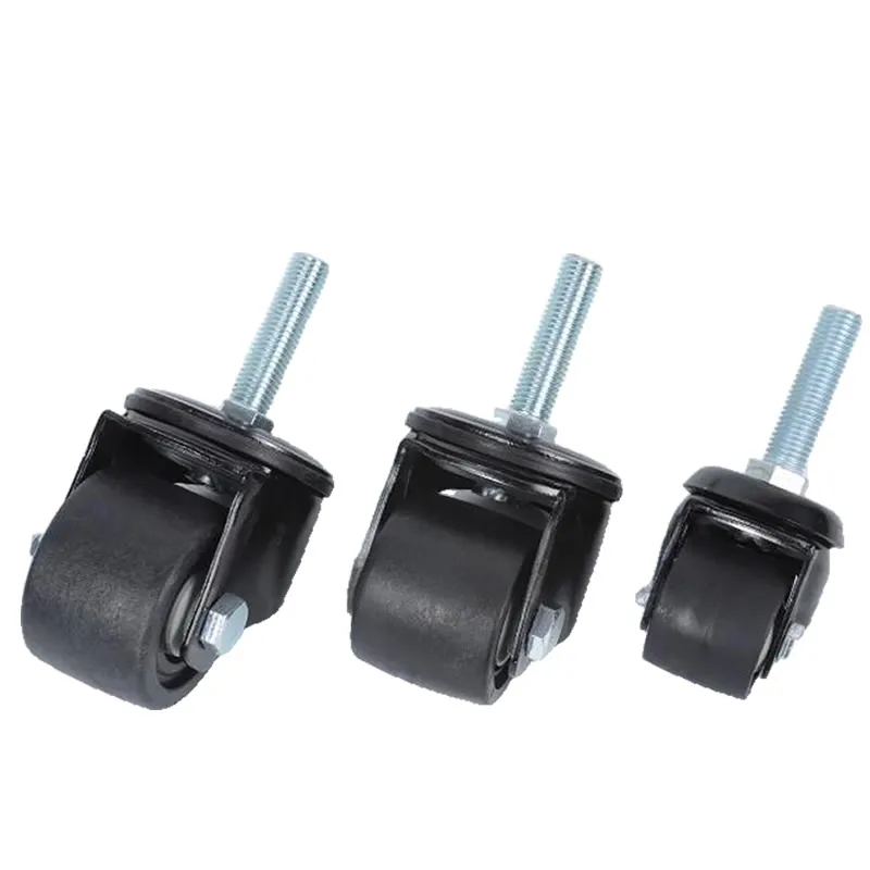 Load-bearing 600kg 2 2.5 3inch Casters With M12 M16 Screw Universal wheel Wear-resistant for shelf Machine base