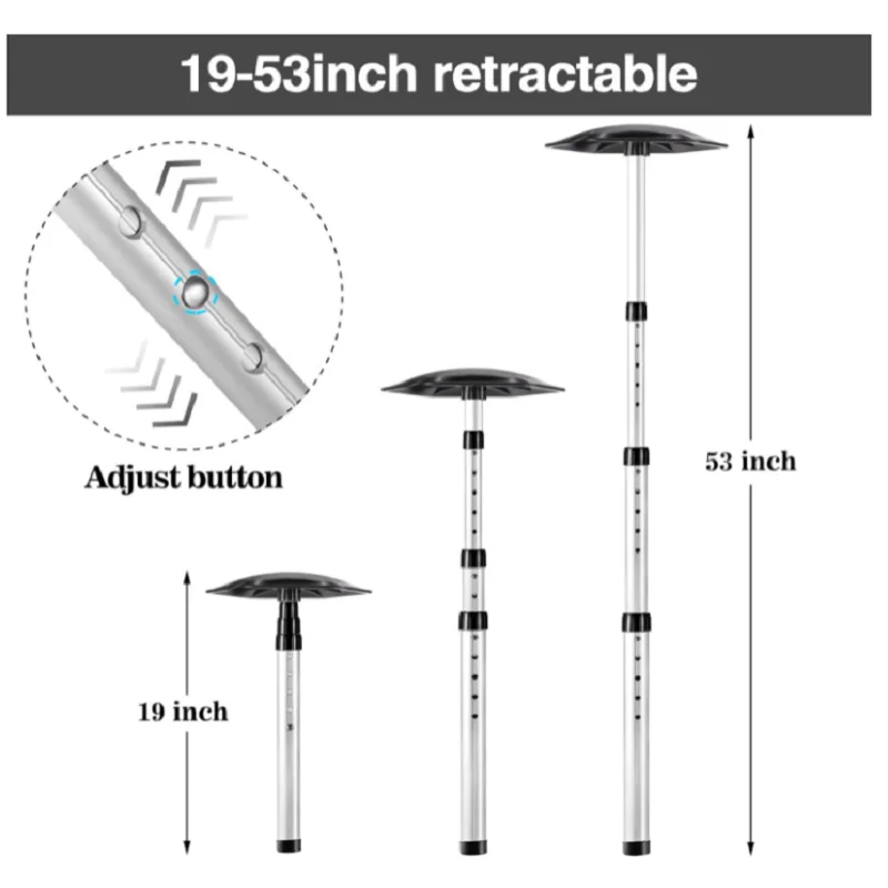 Golf Travel Bag Support Rod Hexagon Support Cover with Telescopic Aluminum Alloy Rod