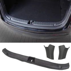 Copertura del davanzale del bagagliaio posteriore per Tesla Model Y 2024 2023 2022 Tappetini di protezione del davanzale del bagagliaio Piastra in TPE Boot Caricamento Guard Inserto laterale Trim