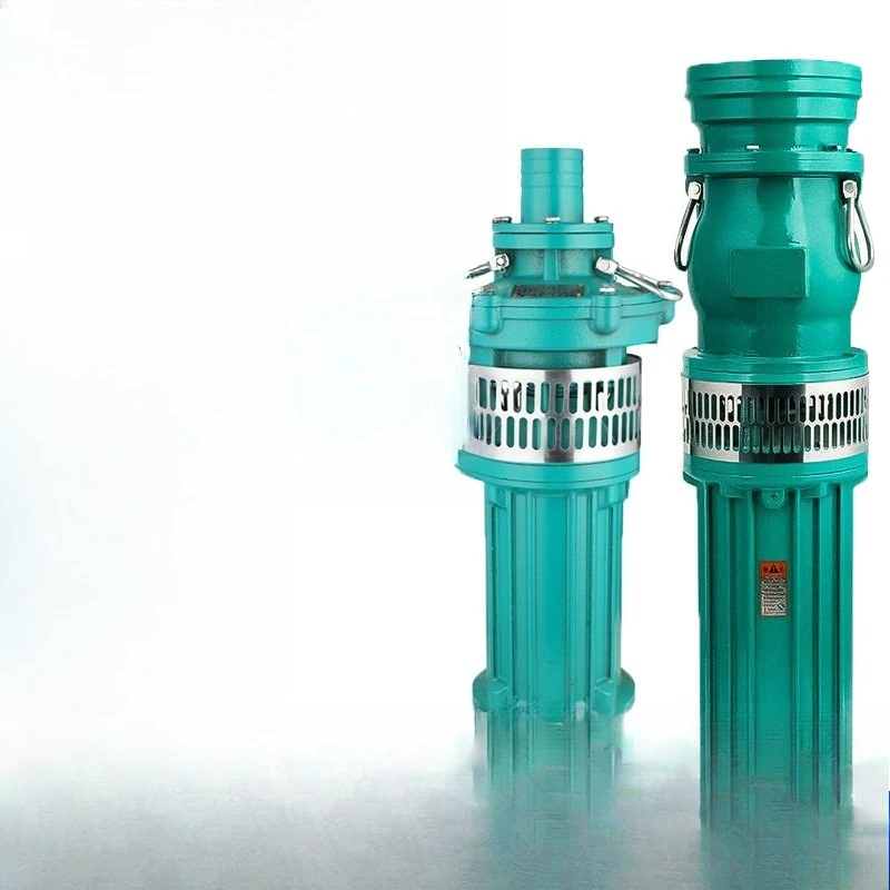 Submersible pump Three-phase oil immersion pump Farmland irrigation  380v high pressure industrial Cast iron material