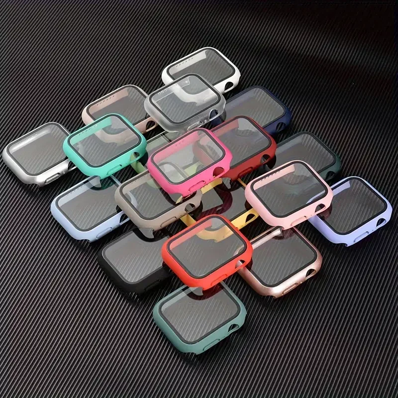 Funda para Apple Watch Case 45mm 41mm 44mm 40mm 42mm 38mm accesorios Protector de pantalla vidrio templado iWatch 8 7 6 SE 5 9 2026