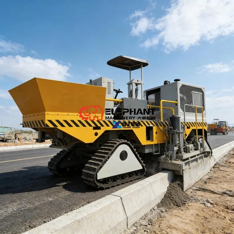 Professional Concrete Curb Canal Slipform Machine Adjustable Width Automatic Paver for Road Pavement and Landscape Construction