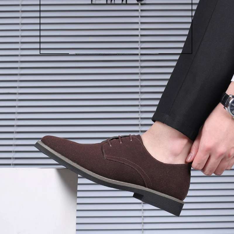 size 38-50 man official shoes suede wedding formal shoes for man suede office shoes for man business chaussures hommes mariage