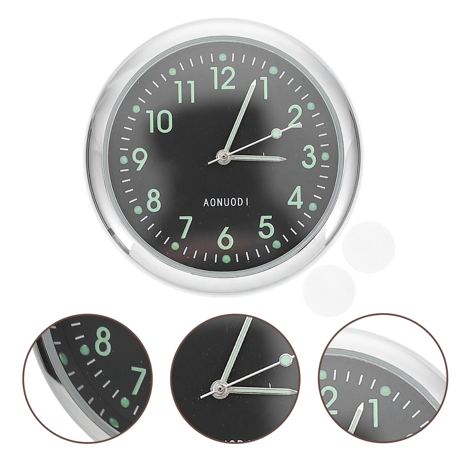 

One-button Start Car Digital Clock Clocks Stick for Dashboard Glass Decoration Watch