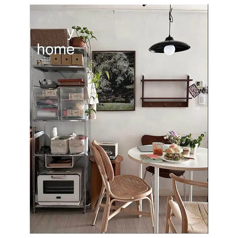 Small apartment retro oval home Nordic minimalist modern desk computer table