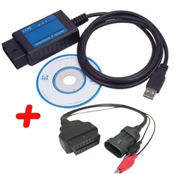Professional for Fiat Scanner OBD/ OBD2 for Fiat F-Super interface usb scan tool for Fiat/Alfa Romeo/Lancia with 3 pin
