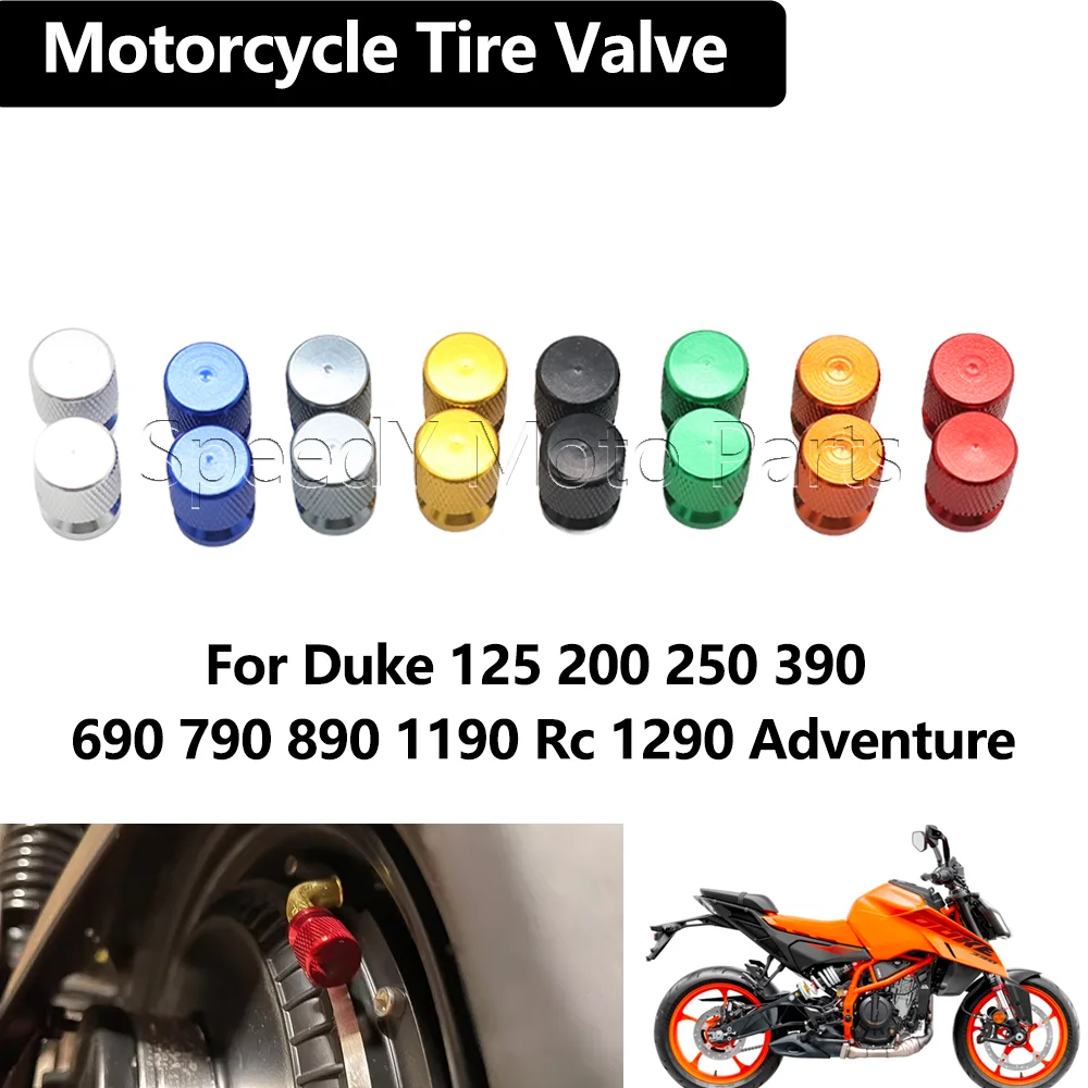 Motorcycle Tire Leak Proof Valve Caps Accessories For Duke 125 200 250 390 690 790 890 1190 Rc 1290 Adventure