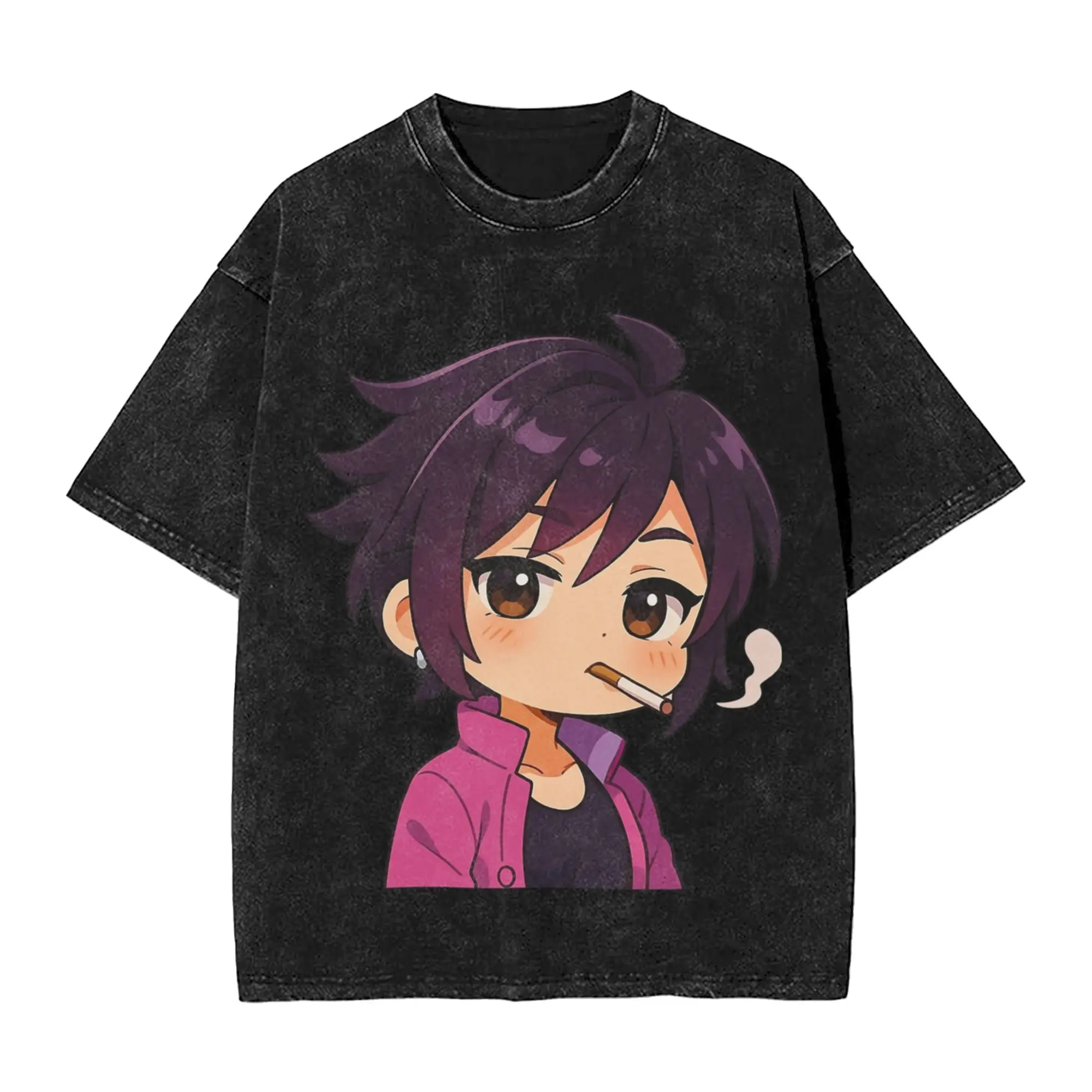 Men's T-Shirt Dispatch Game  Washed T Shirts Fashion  Summer Tees Streetwear Simple Casual Clothes Gift