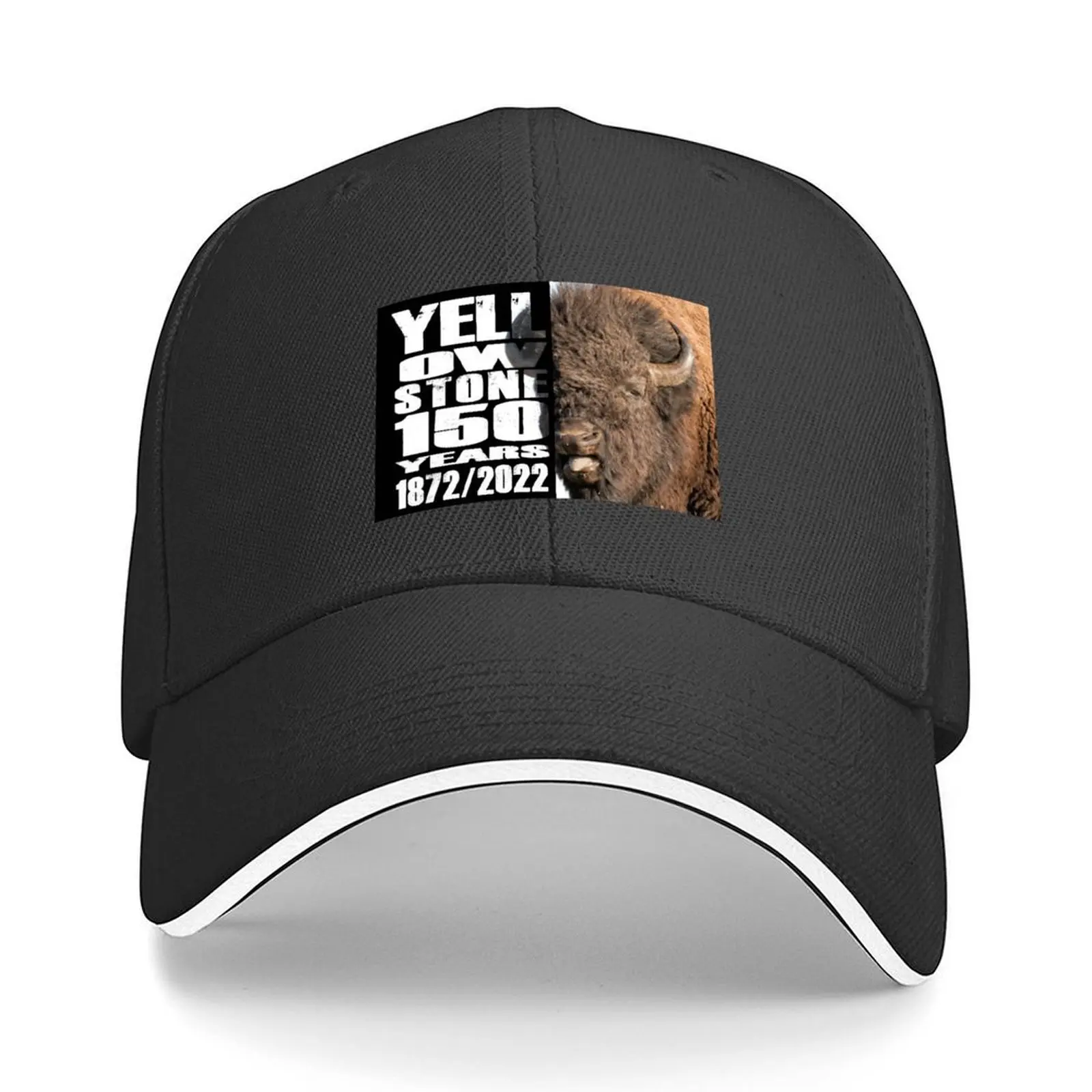 

Bison 150 Year of Yellowstone - Yellowstone 150 years old Baseball Cap Fishing cap luxury woman cap Male hat Male Women's