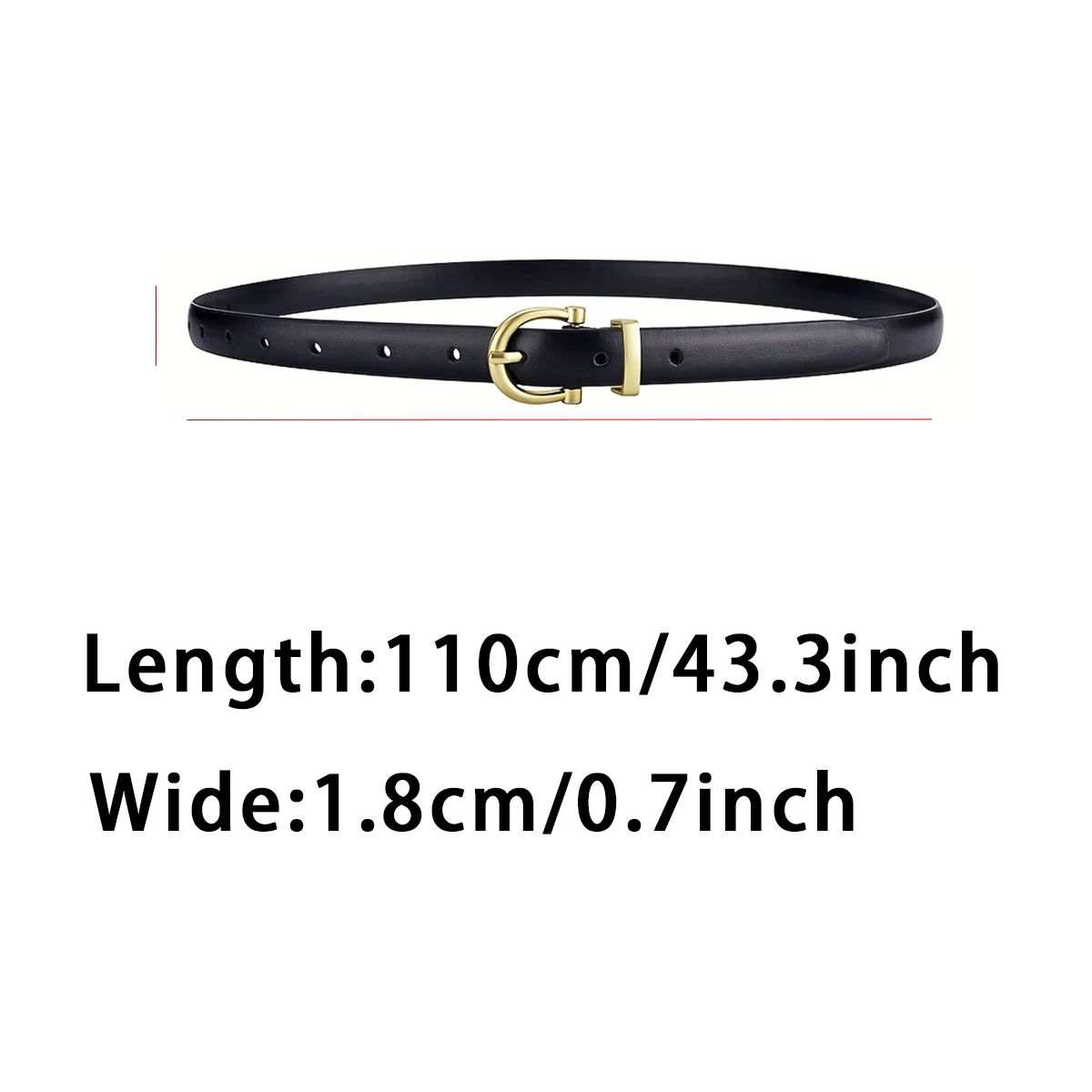 New Women\'s Fashionable Thin Buckle Belt, Detachable Double Side Denim Belt As A Gift For Mothers And Girlfriends