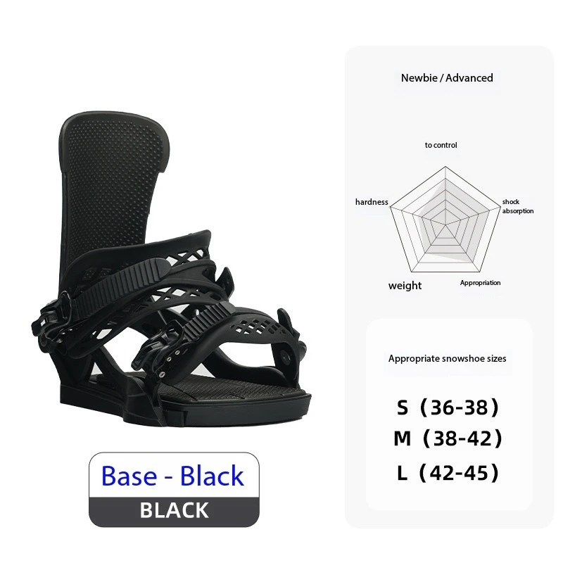 Personalizzazione per principianti Legature da sci Base resistente e robusta Chiusura per scarpe da snowboard per uomini e donne